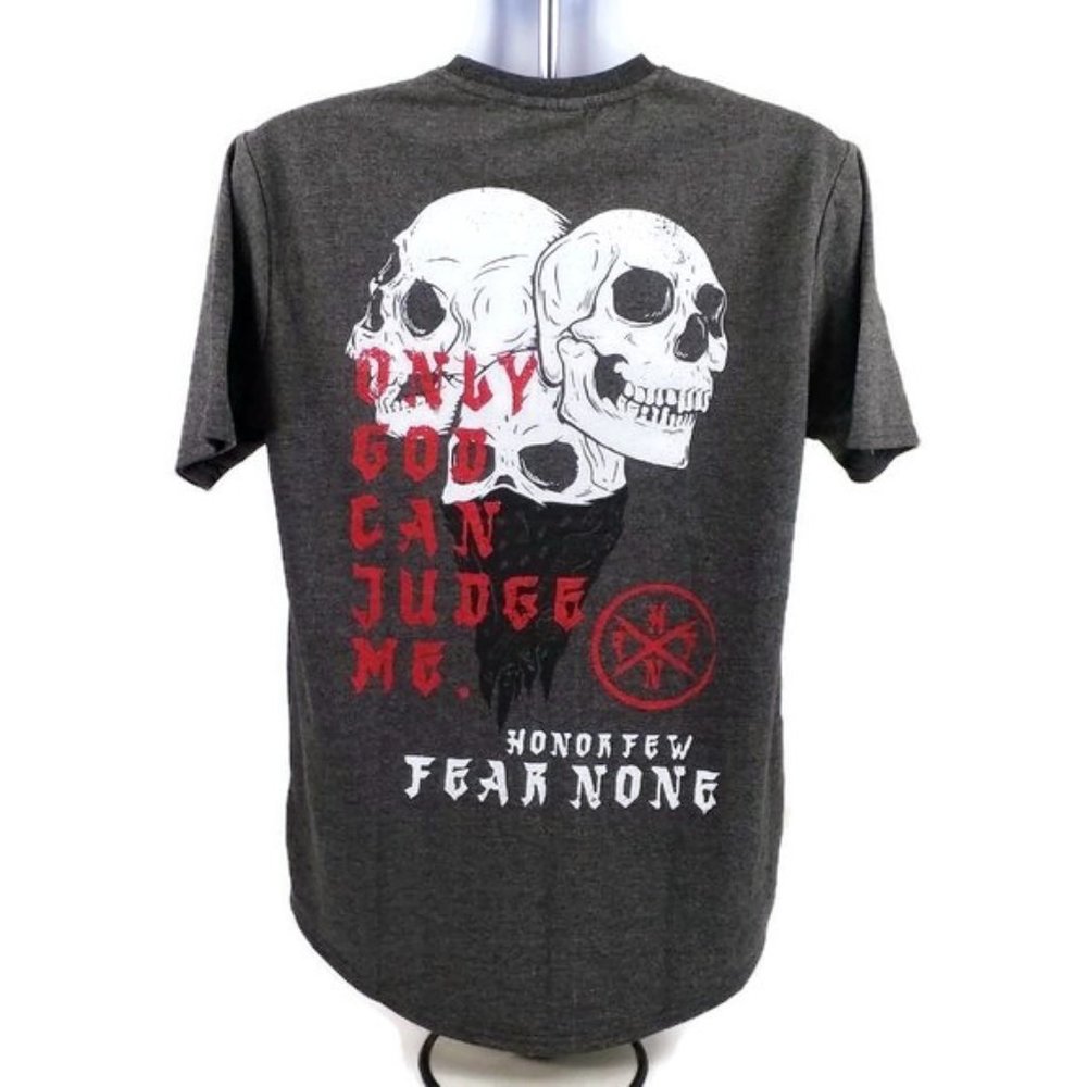 Headrush Heathered Gray Short Sleeve The Getting Even Graphic T-Shirt Mens M NWT